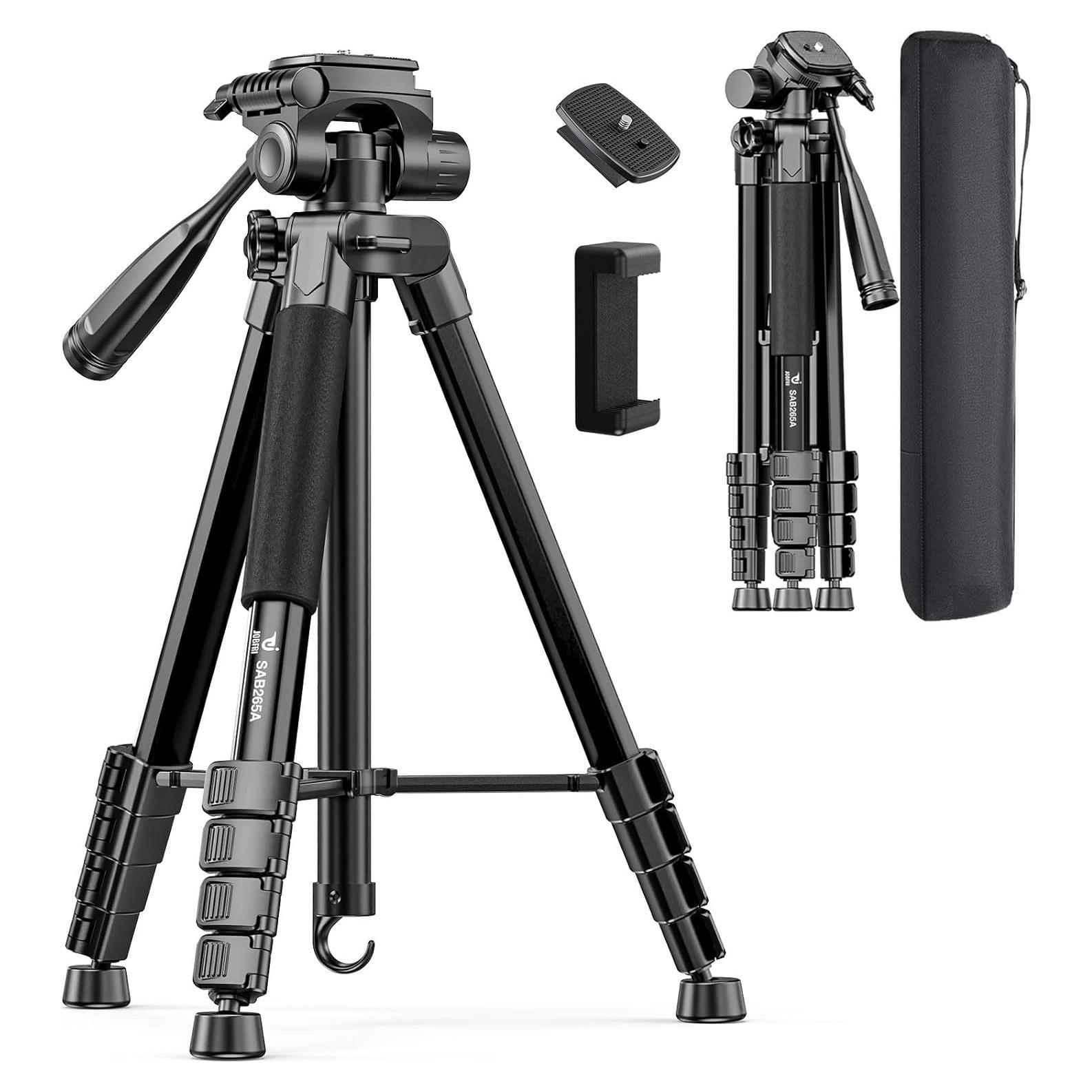 Trípode de Cámara JOBFRI SAB265A 185 cm Aluminio Soporte Teléfono