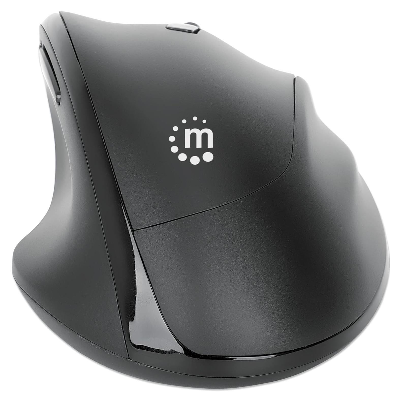 Ratón Ergonómico Inalámbrico Manhattan 2.4GHz 800/1600 dpi