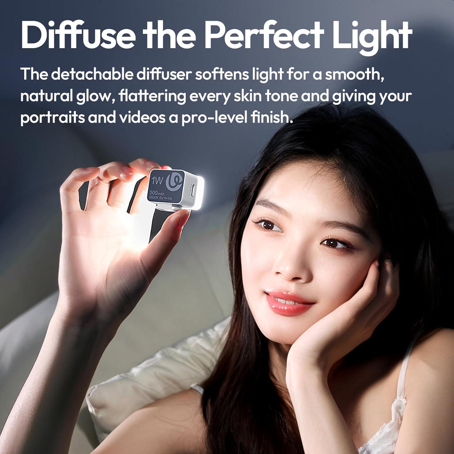 Luz LED Portátil ULANZI DG01 Mini Cube para Cámara y Vlogging