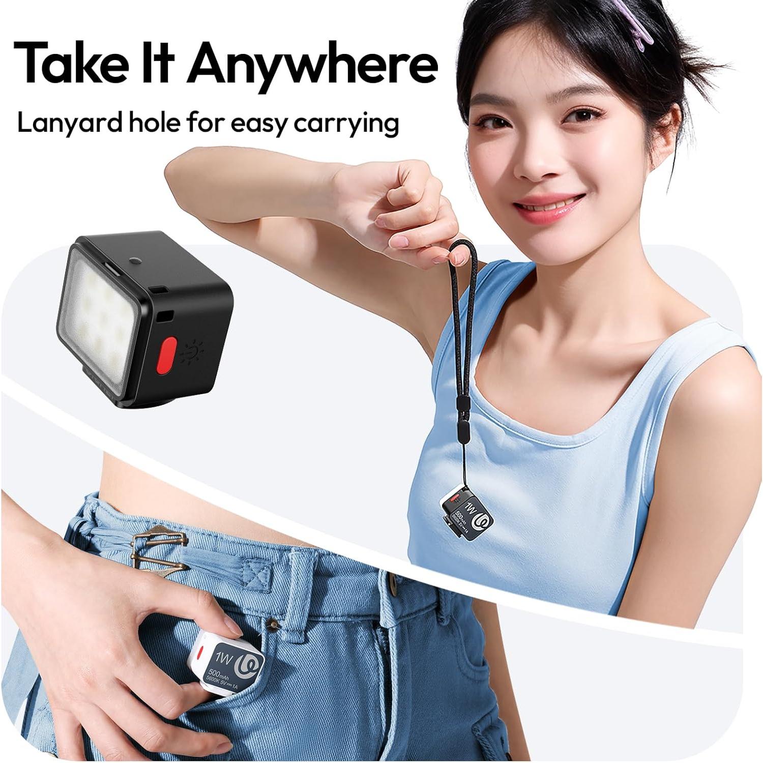 Luz LED Portátil ULANZI DG01 Mini Cube para Cámara y Vlogging