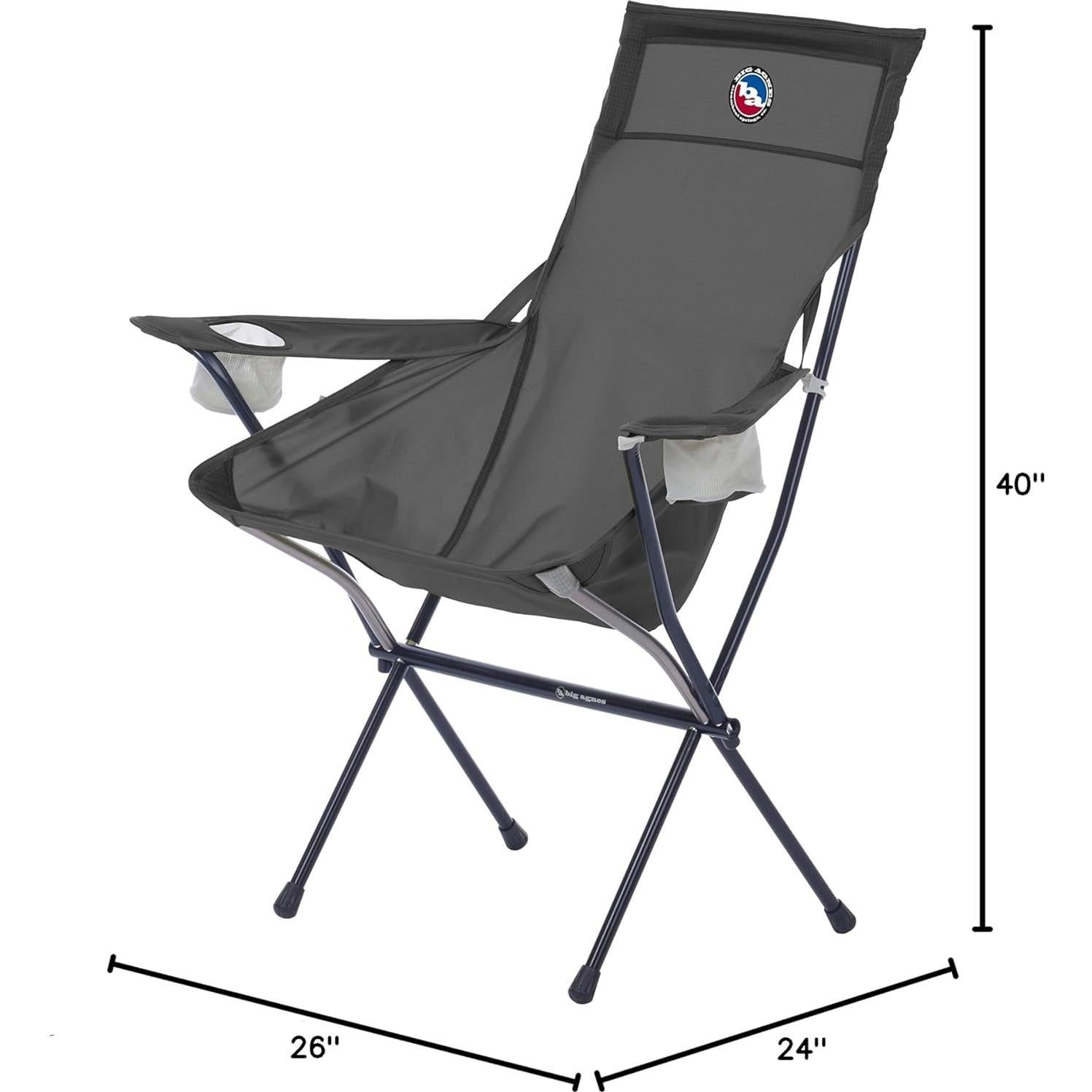 Silla Plegable Big Agnes Big Six Deluxe con Portavasos - 1.75 kg