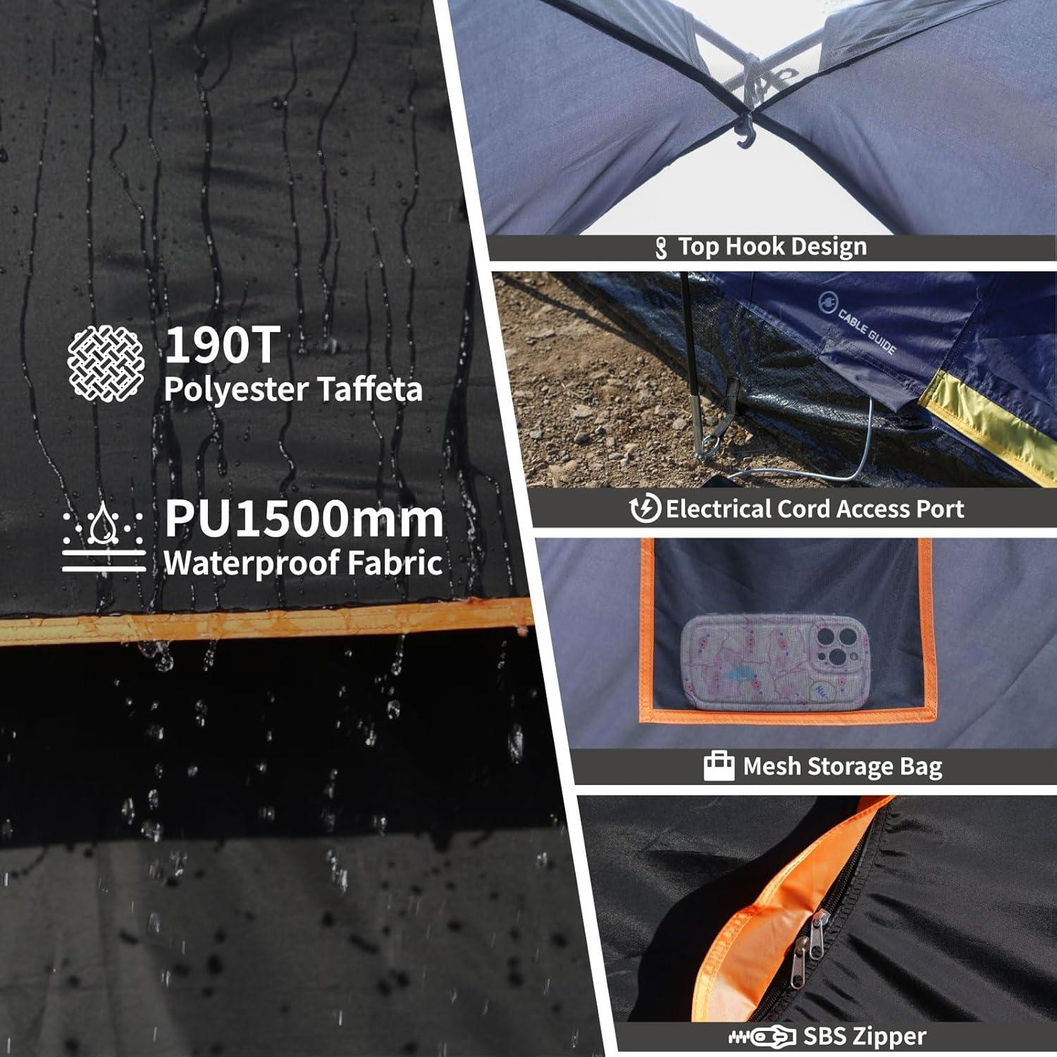 Carpa Familiar EchoSmile BOF1012 para 10 Personas Impermeable