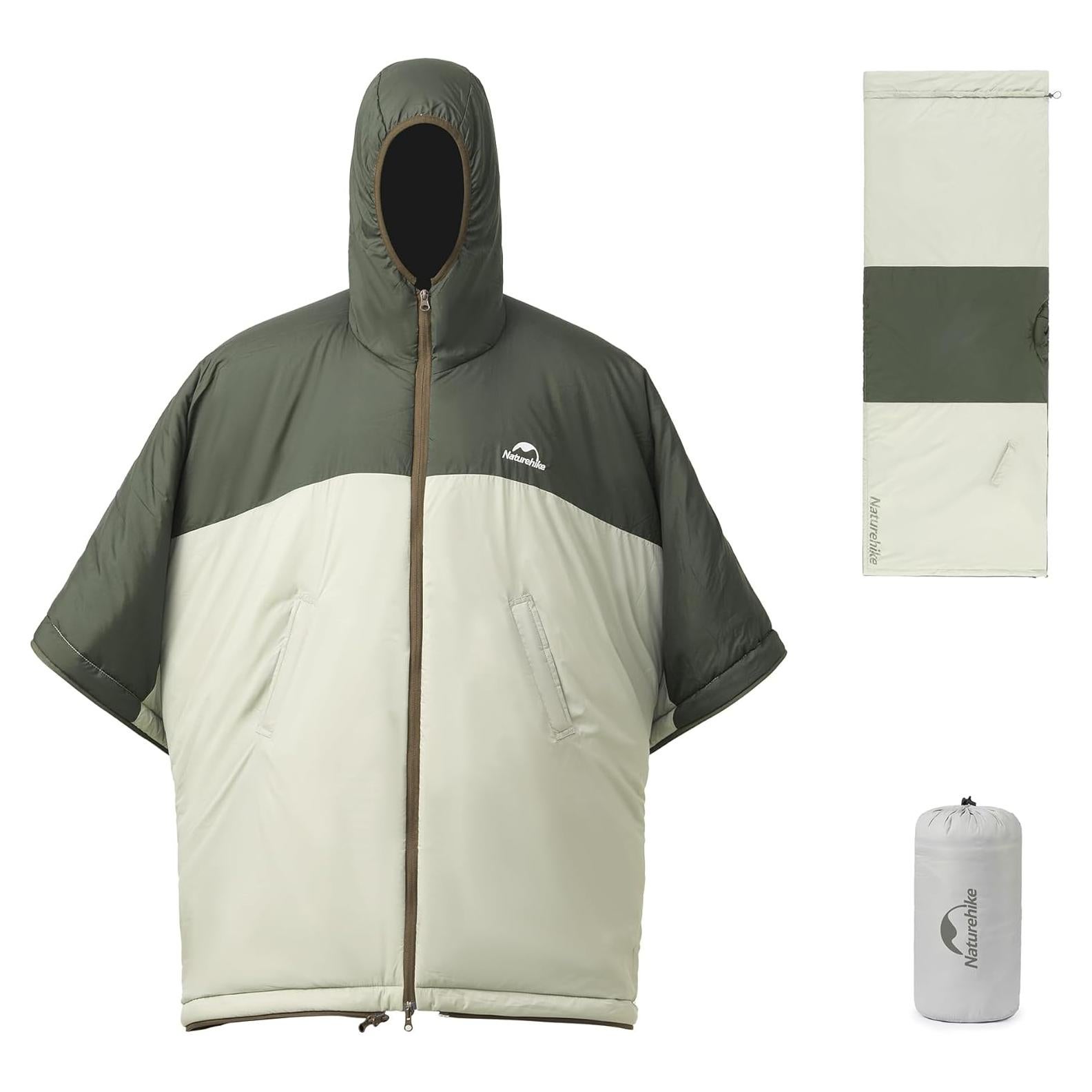 Poncho con Capucha Naturehike para Dormir y Camping 190x72cm