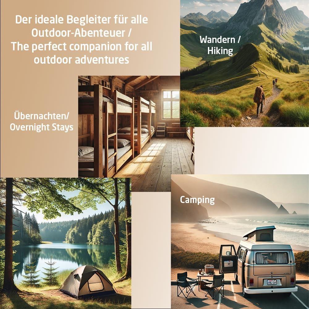 Saco de Dormir 2-en-1 Miqio XL Forro y Sábana de Viaje