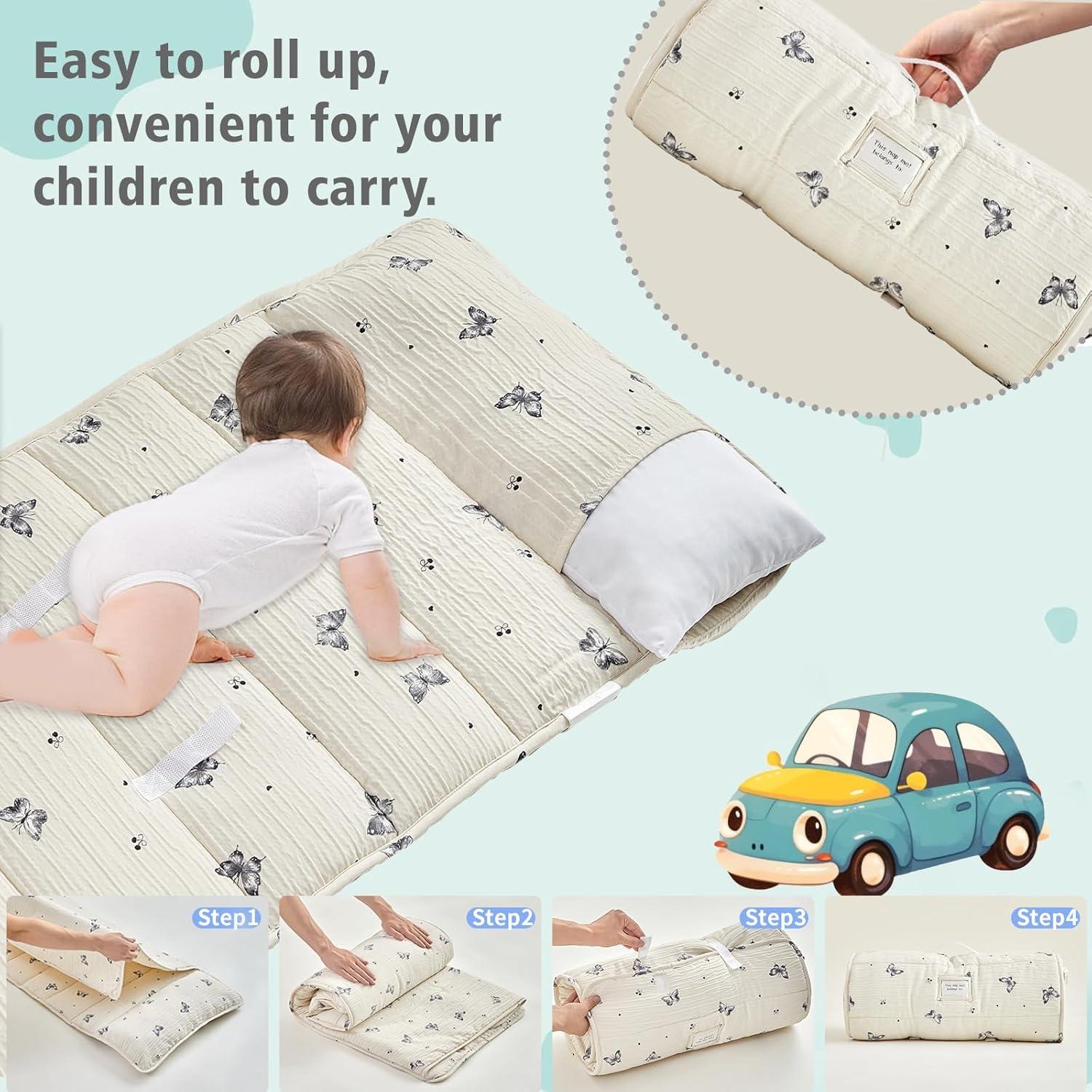 Colchoneta para Siesta Niños DuShow Mariposa 134x53 cm