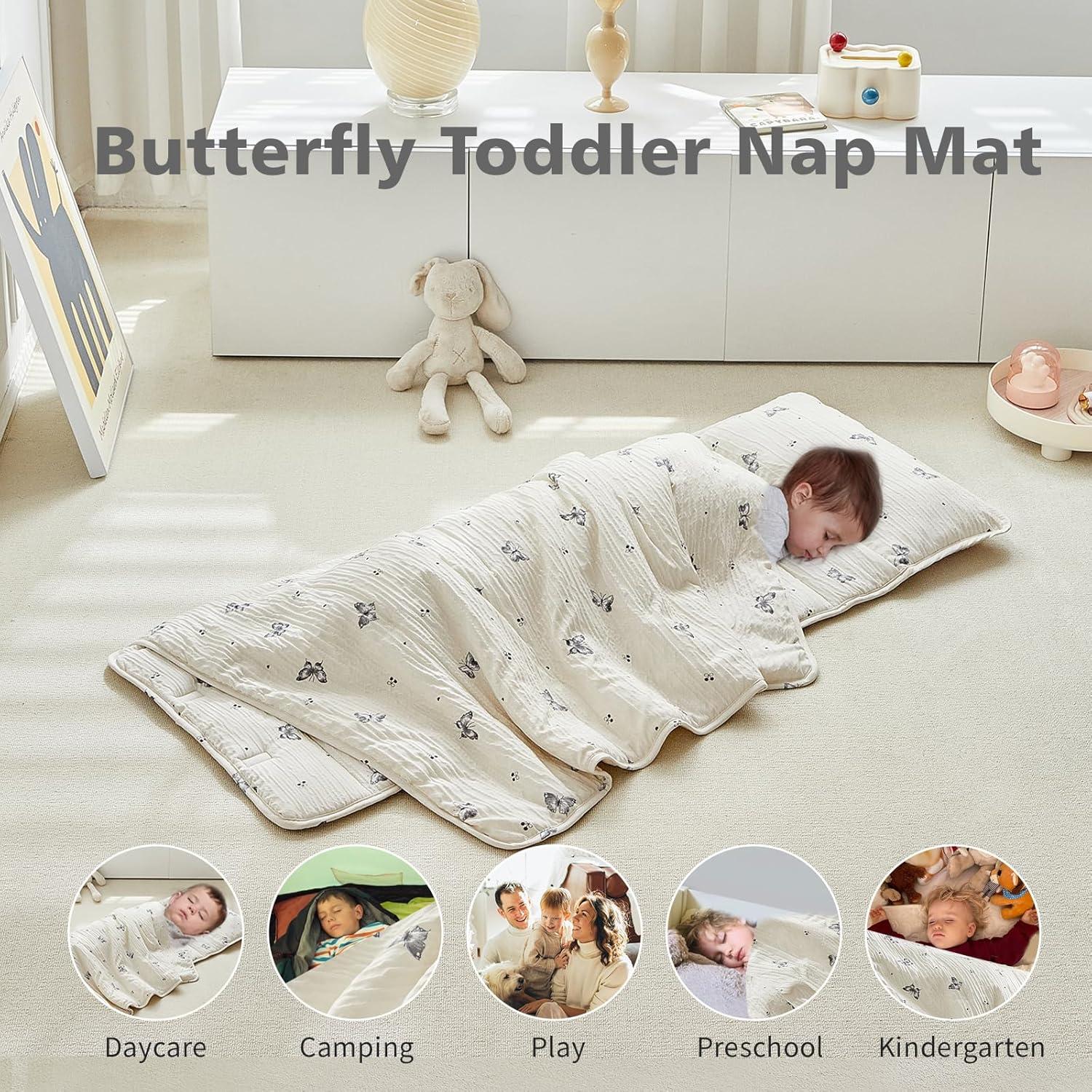 Colchoneta para Siesta Niños DuShow Mariposa 134x53 cm