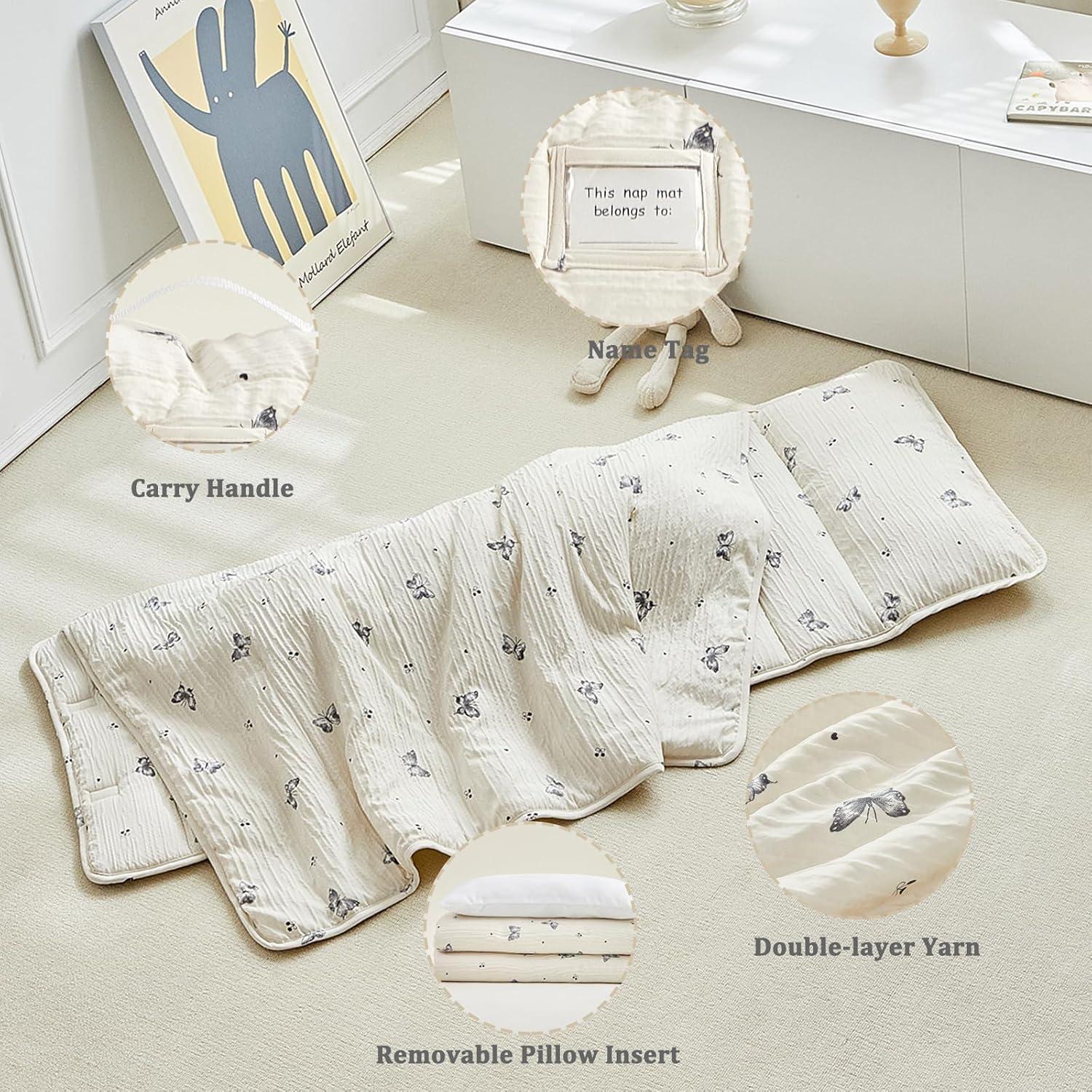 Colchoneta para Siesta Niños DuShow Mariposa 134x53 cm