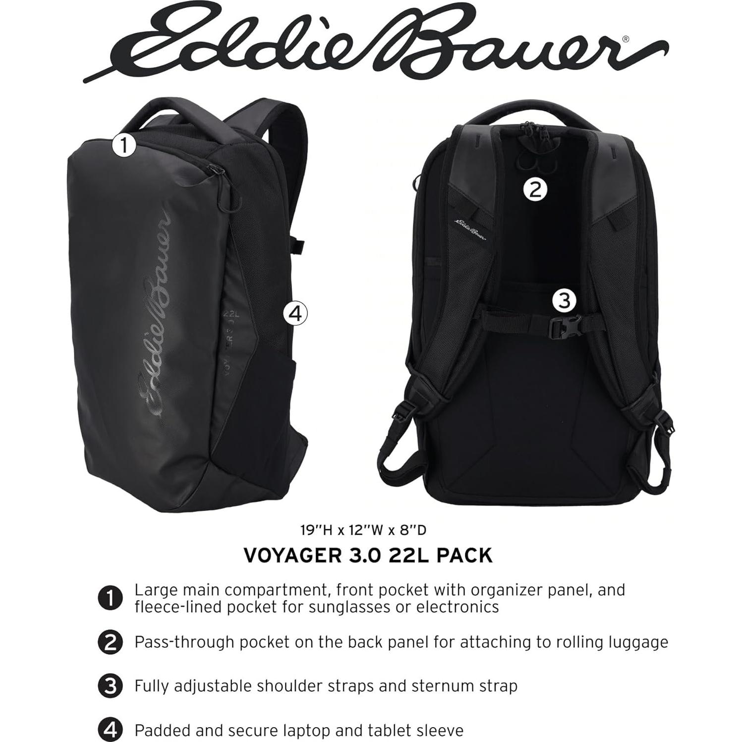 Mochila Eddie Bauer Voyager 3.0 22L para Laptop y Tableta