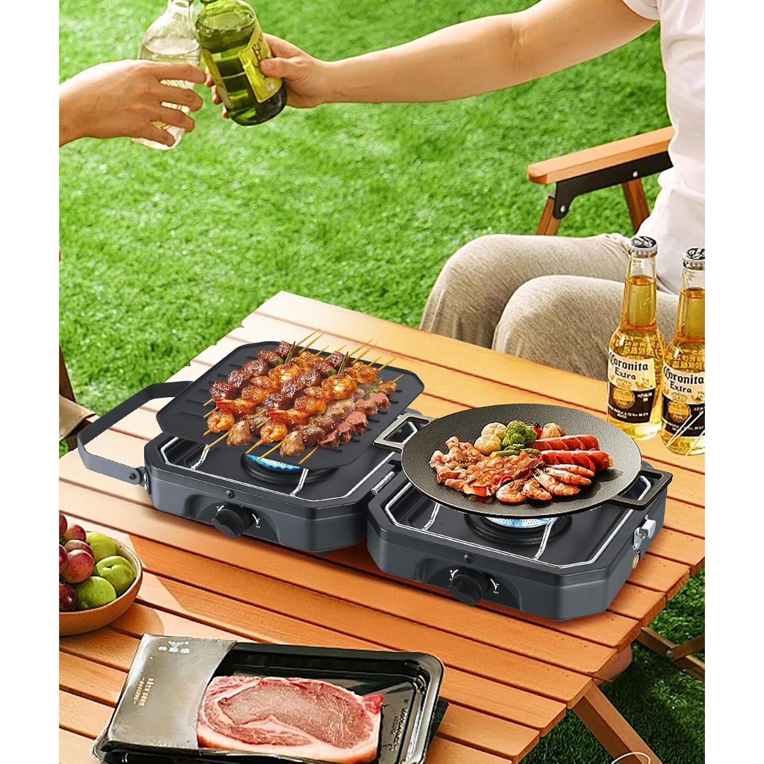 Estufa de Camping Propano Nice C 2 Quemadores 16,000 BTU