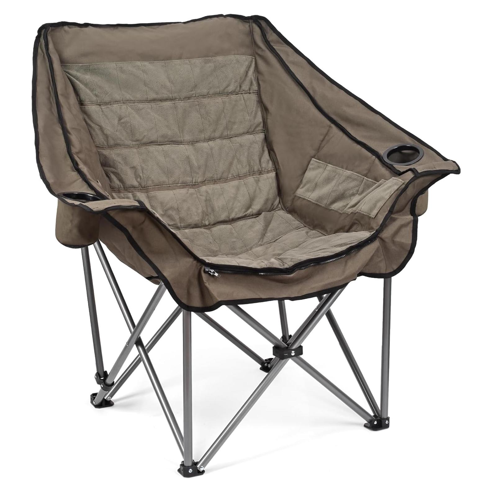 Silla de Camping Calefaccionada Minndudu XL Acolchada Verde