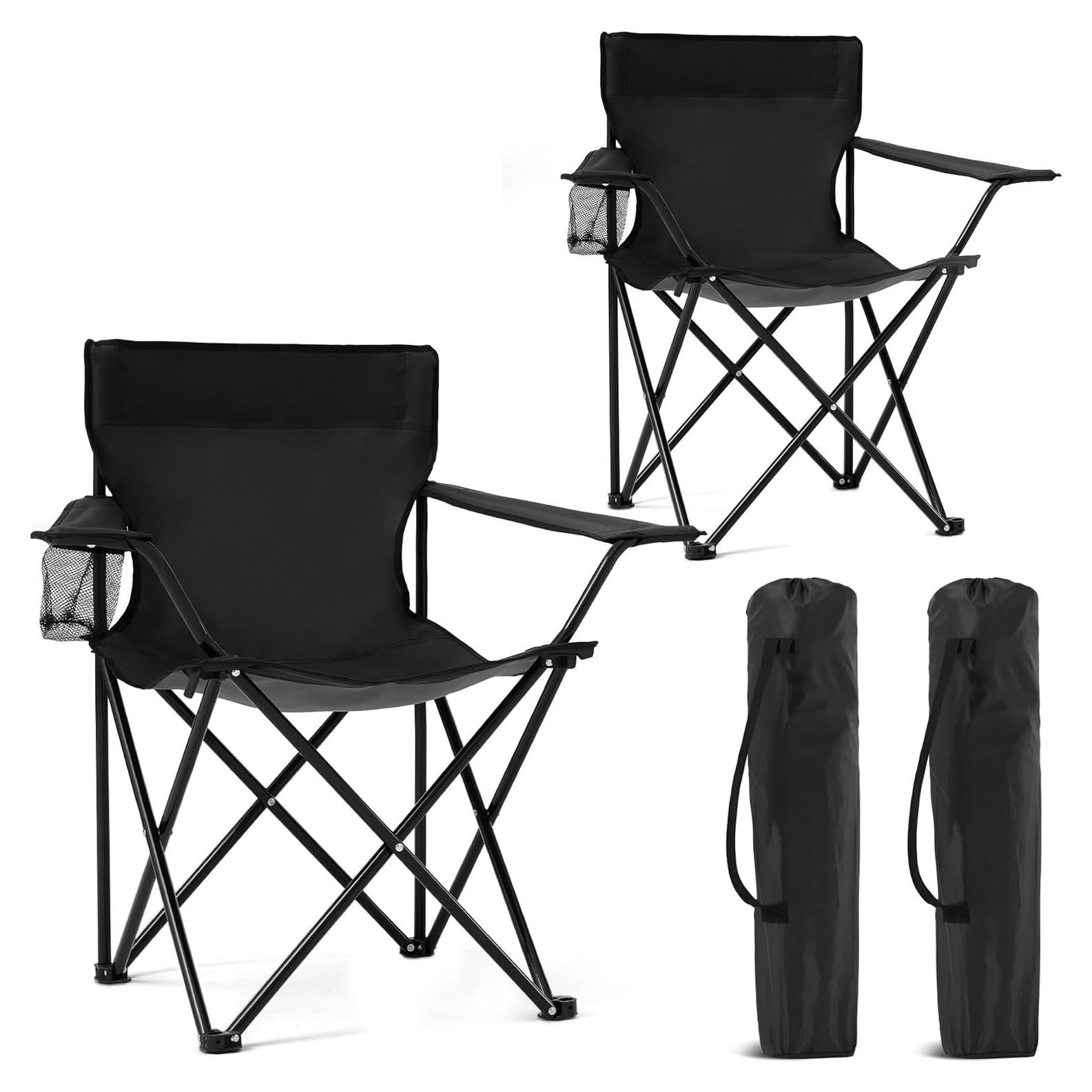 Sillas de Camping Plegables Canpsky 2PCS Soporta 181.4kg