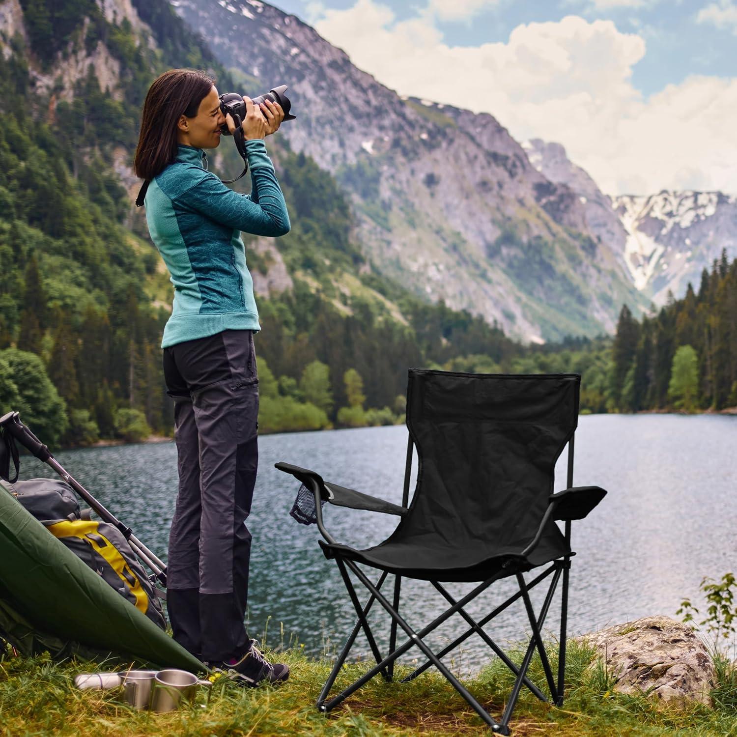 Sillas de Camping Plegables Canpsky 2PCS Soporta 181.4kg