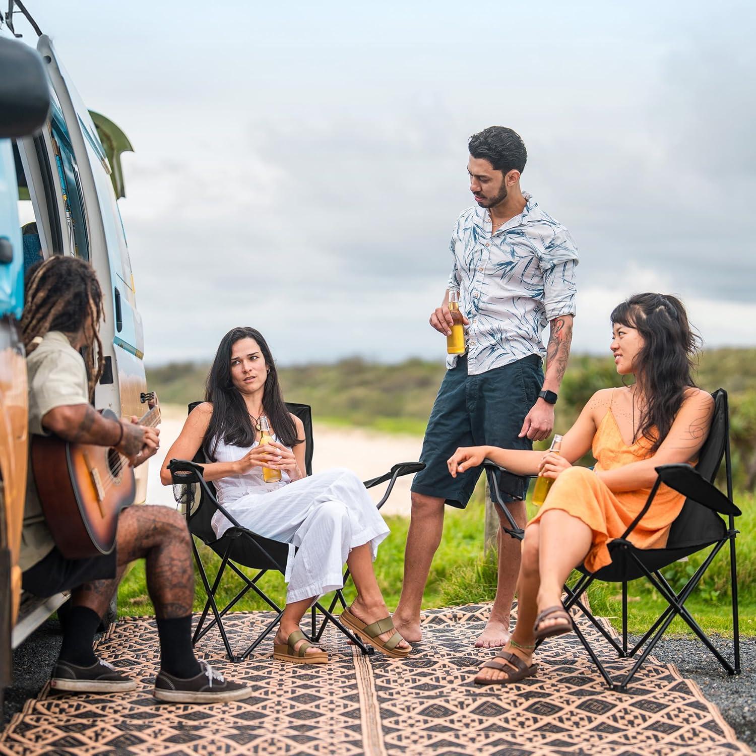 Sillas de Camping Plegables Canpsky 2PCS Soporta 181.4kg