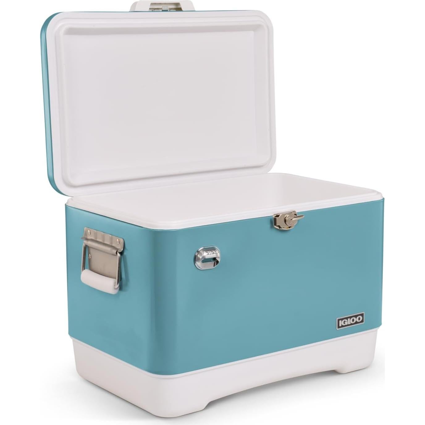 Enfriador Igloo Legado 54 Qt Acero Inoxidable 51 L con Abrebotellas