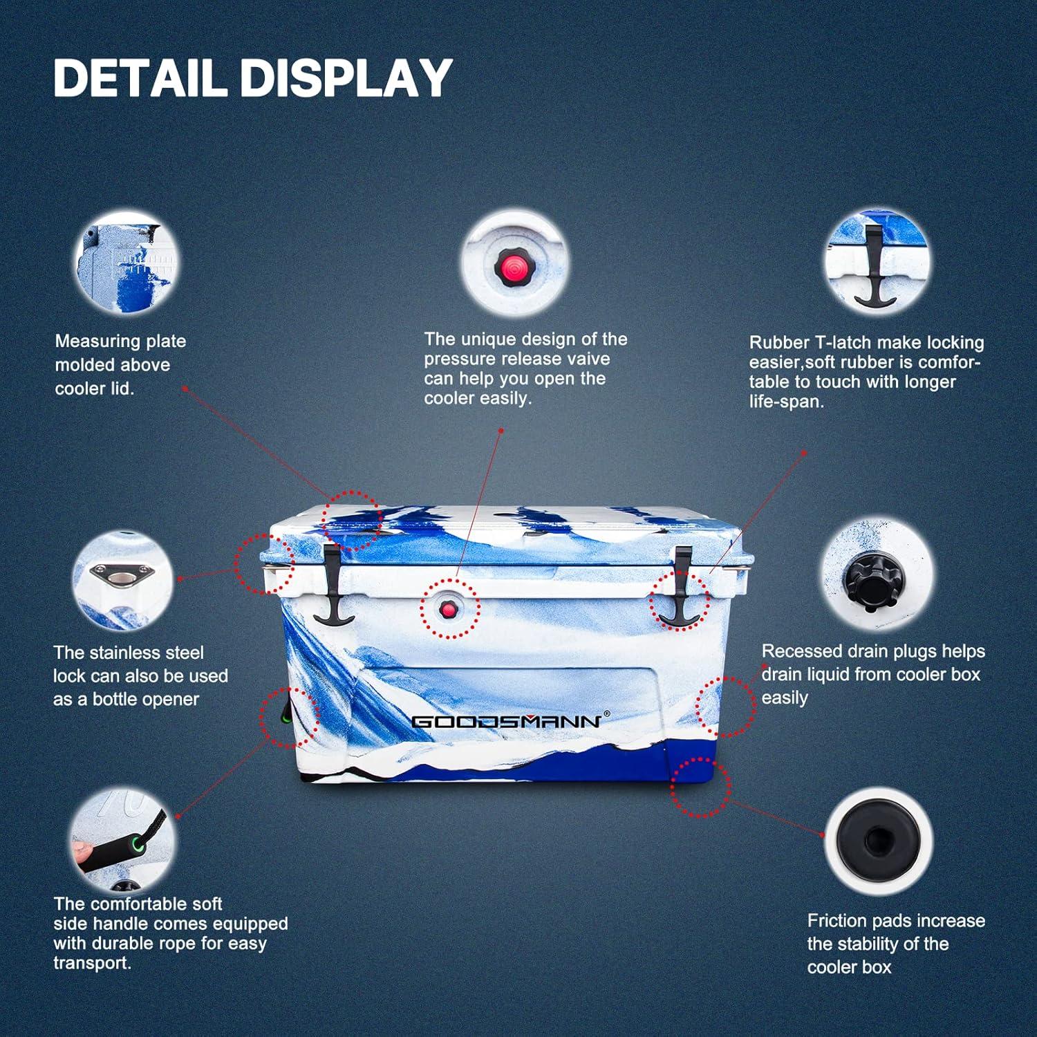 Enfriador de Camping GOODSMANN 70 QT Camuflaje Aislado