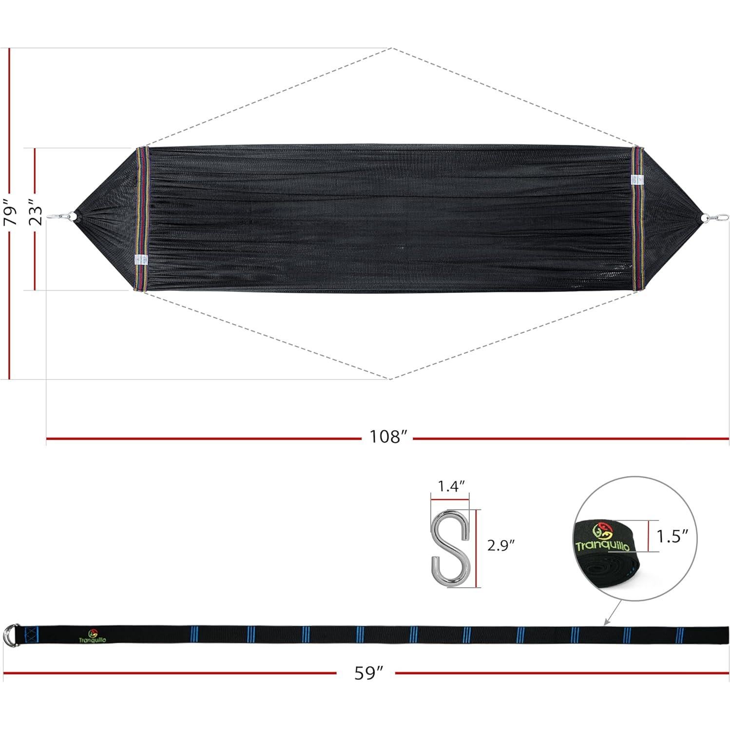 Silla Hamaca Colgante Tranquillo con Reposacabezas y Portavasos