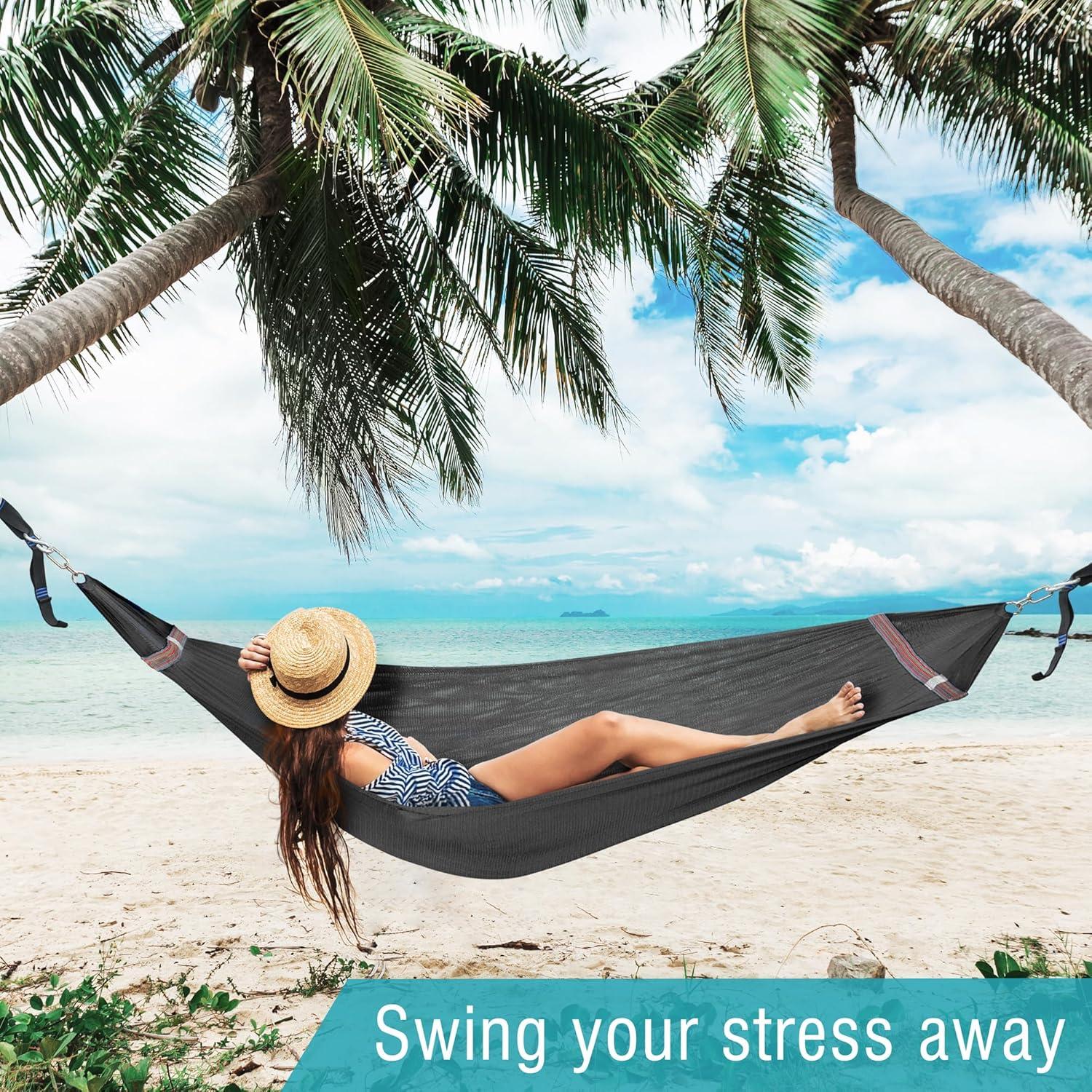 Silla Hamaca Colgante Tranquillo con Reposacabezas y Portavasos