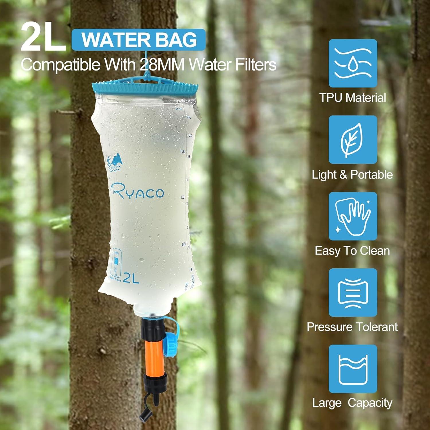 Bolsa de Agua RYACO 2L TPU Colapsable para Camping