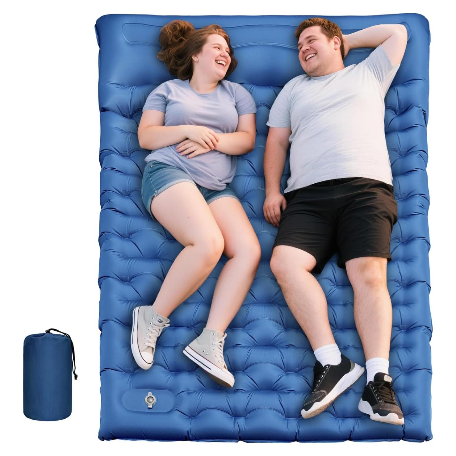 Colchón Inflable Doble Oramoose 15 cm con Almohada y Bomba
