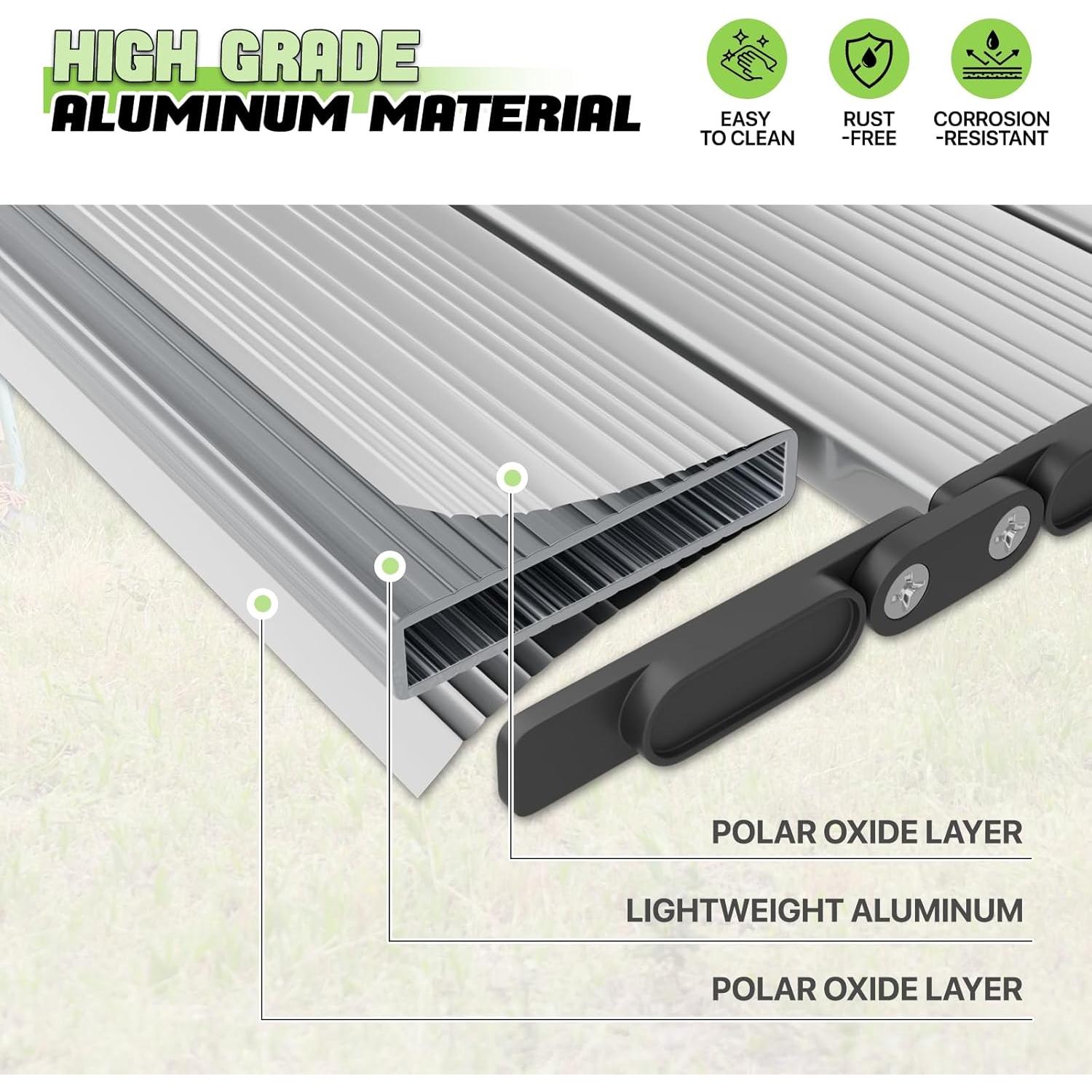 Mesa de Camping Plegable Magshion Aluminio Ajustable 43-63 cm