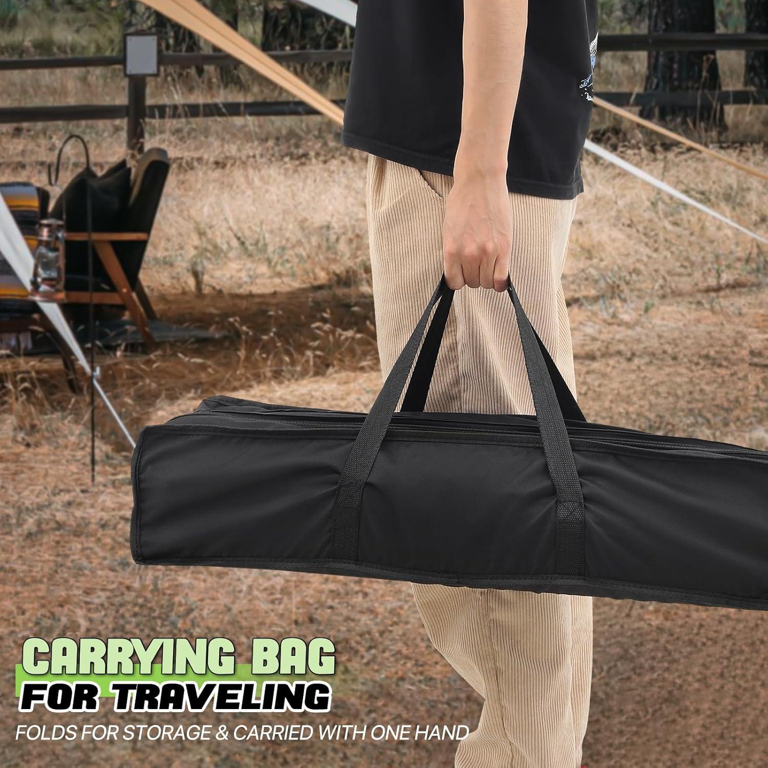 Mesa de Camping Plegable Magshion Aluminio Ajustable 43-63 cm