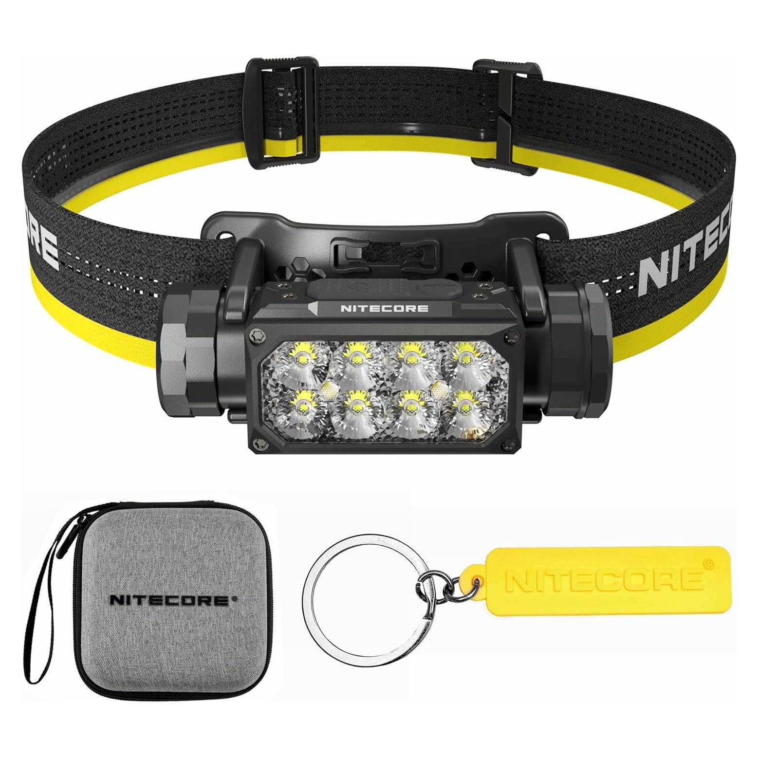 Linterna Frontal Nitecore HC65 UHE 2000 Lúmenes Recargable