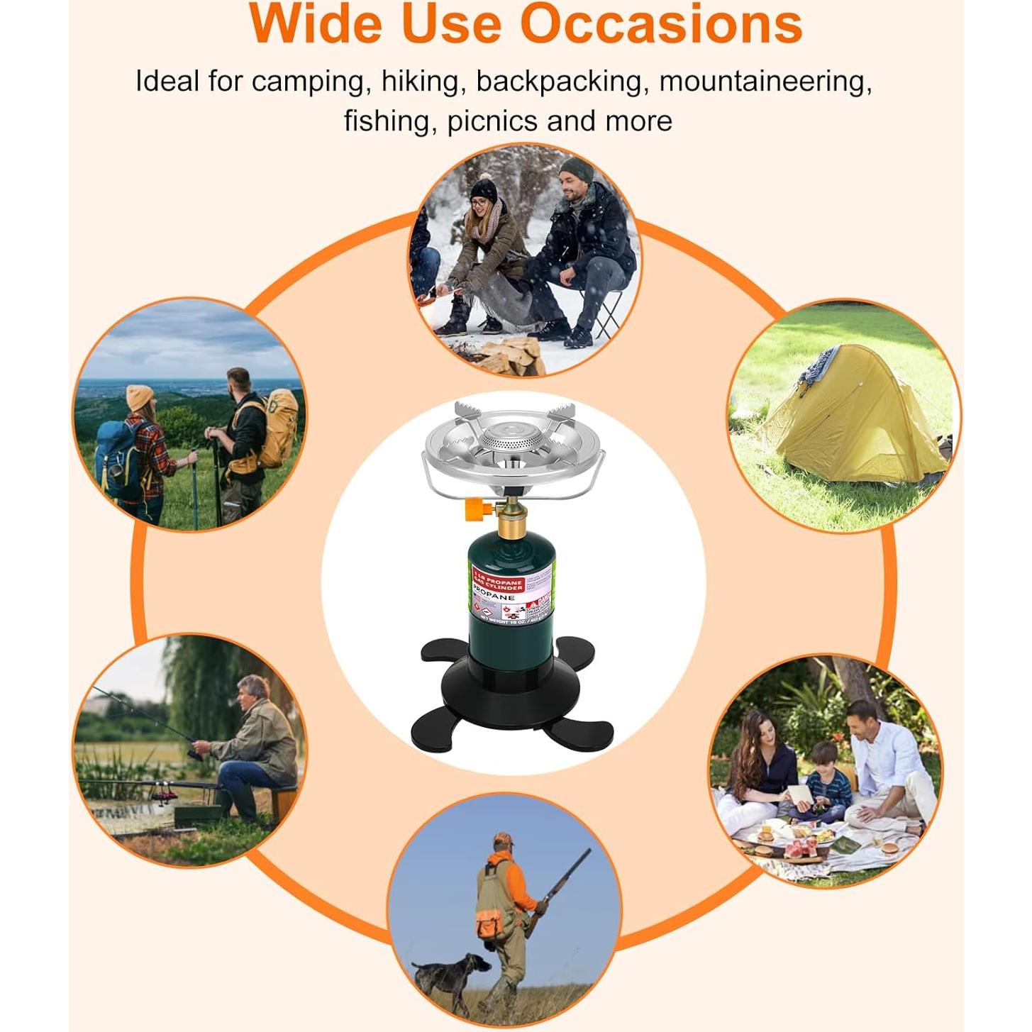 Estufa de Camping de Propano HeatHive LJL-Stove 1 Quemador