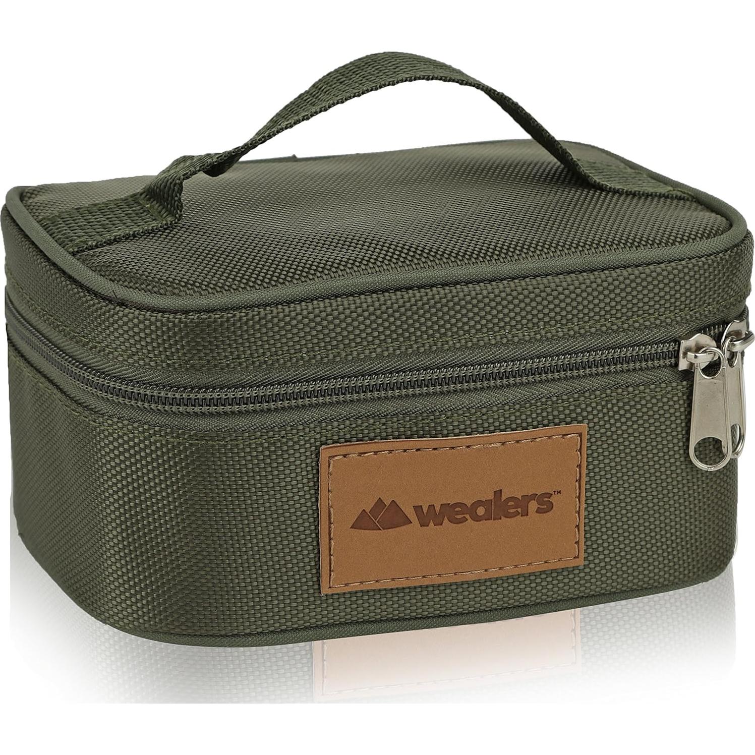 Tarros de Especias Wealers Acero Inoxidable 6 Piezas Bolsa Viaje