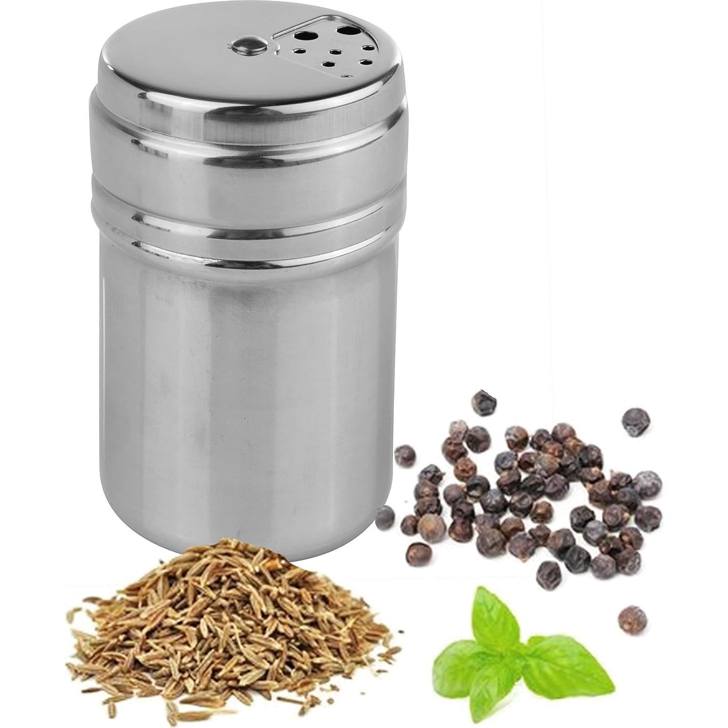 Tarros de Especias Wealers Acero Inoxidable 6 Piezas Bolsa Viaje