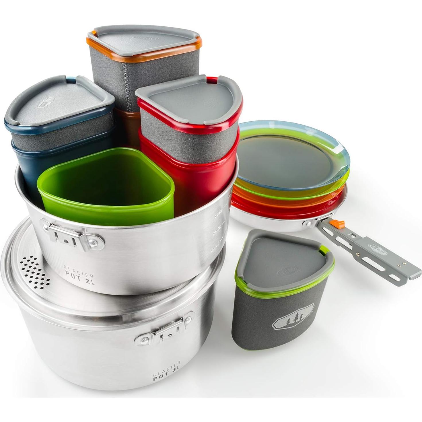 Set de Utensilios y Vajilla Plegable GSI Outdoors para 4 Personas