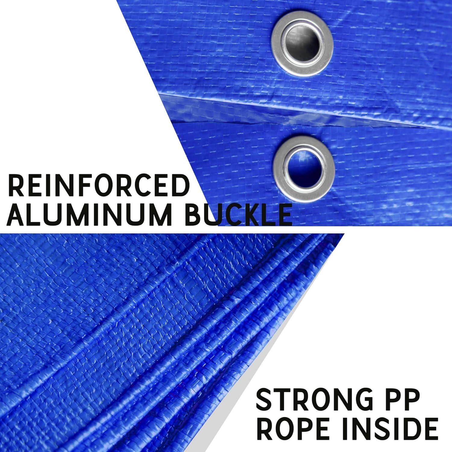 Lona Impermeable STARPYNG 7 Mil Azul 1.83x2.44m Reforzada