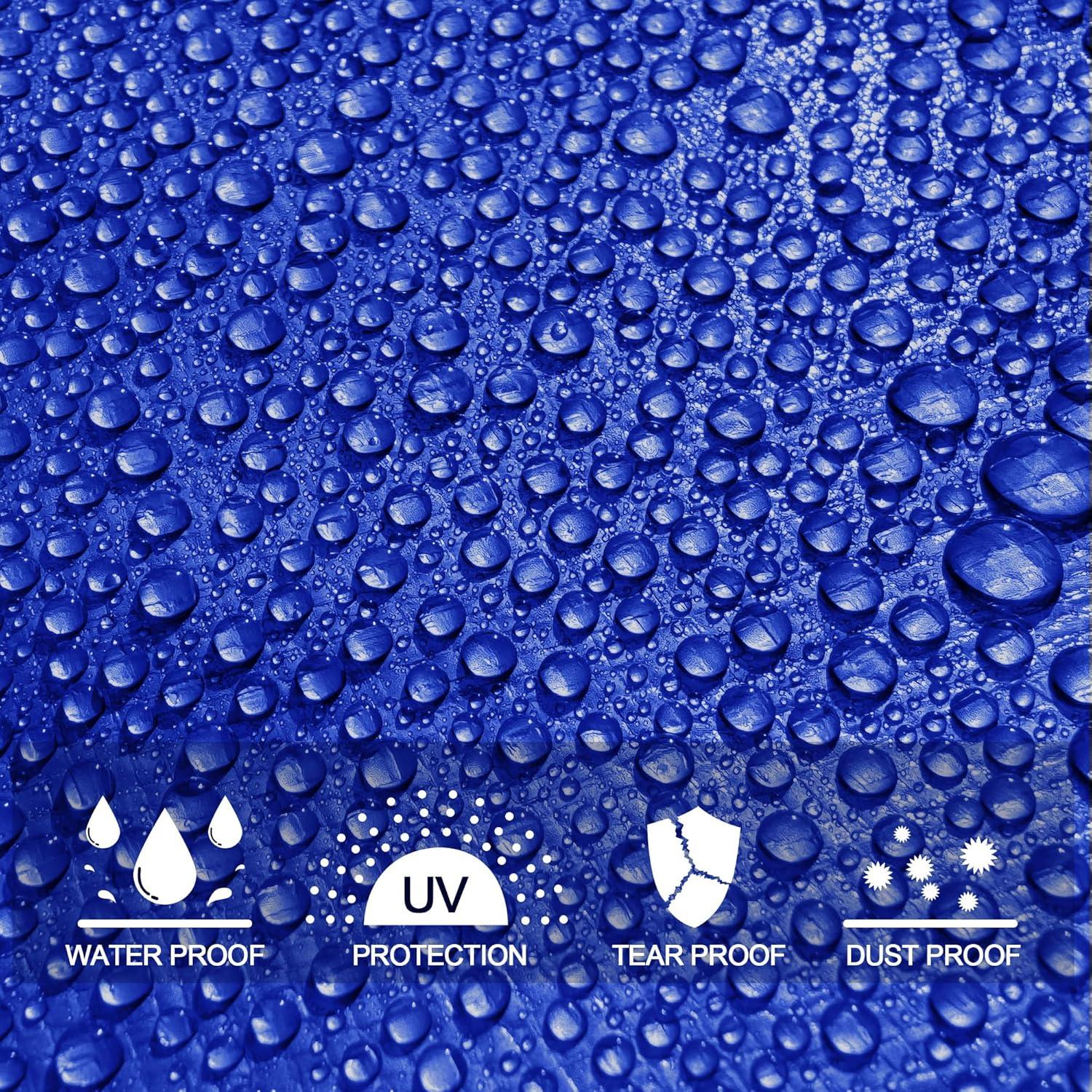 Lona Impermeable STARPYNG 7 Mil Azul 1.83x2.44m Reforzada