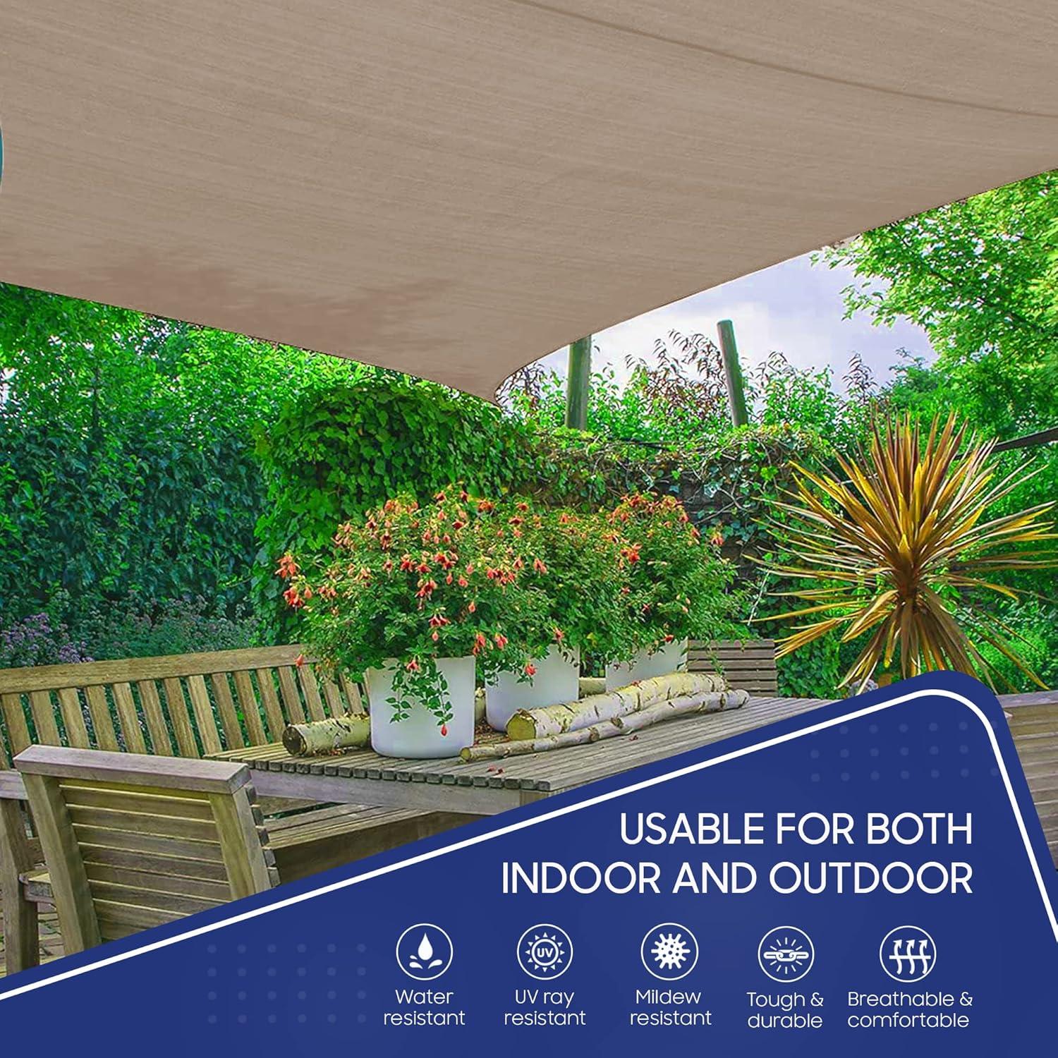 Lona Impermeable TarpsNow 1.68x2.29m 12 Mil Color Tan