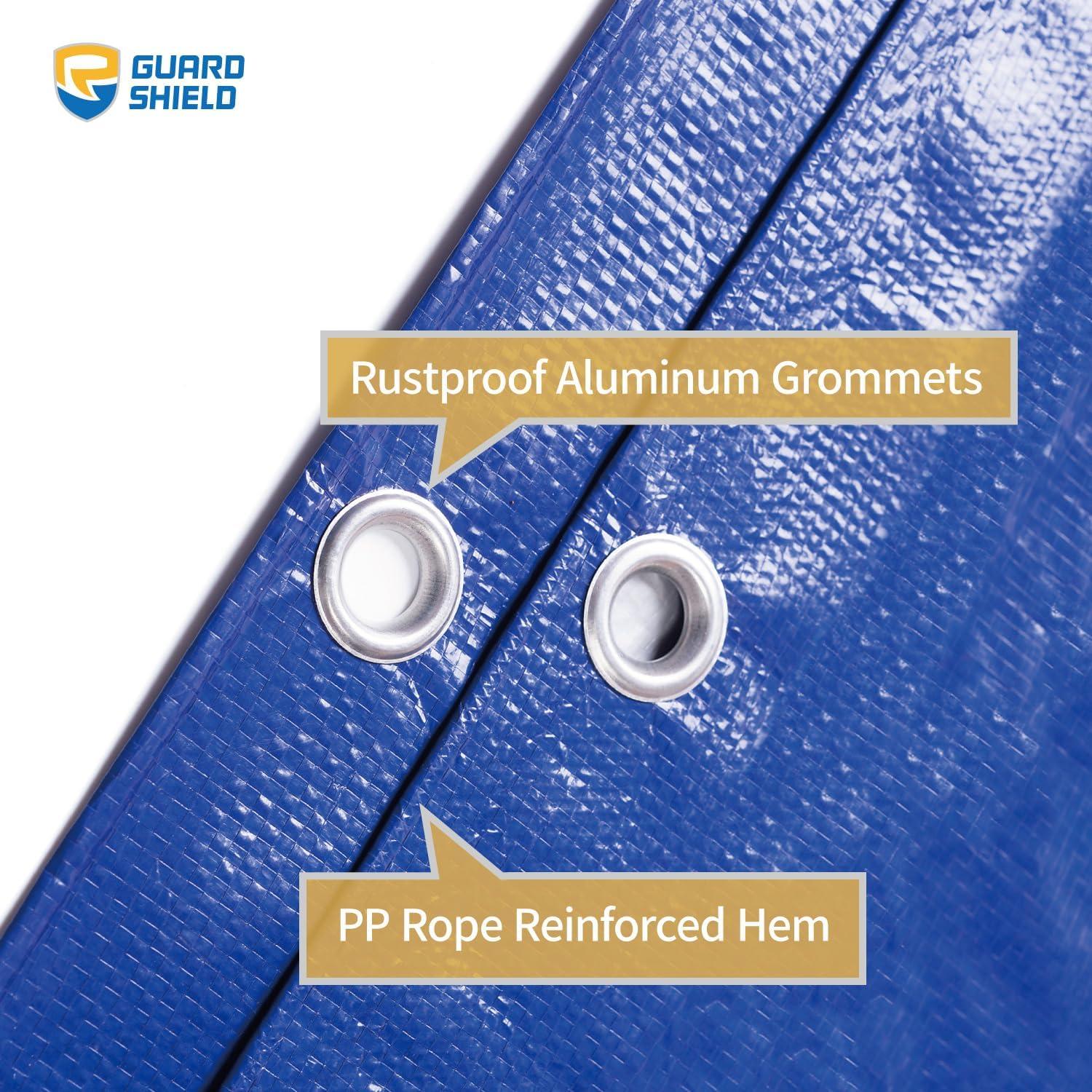 Lona Impermeable GUARD SHIELD 16x6.1m Azul/Plata 8mil