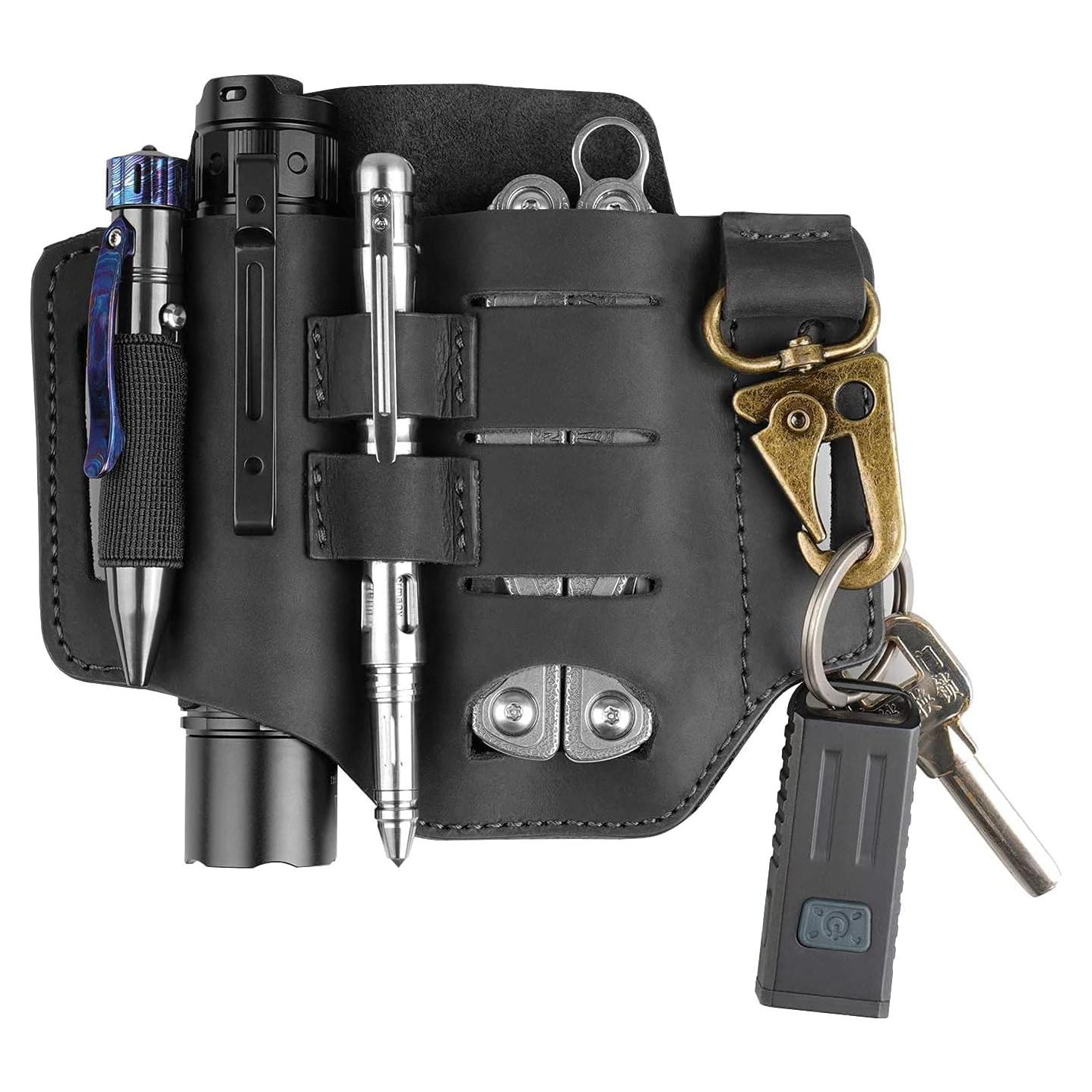 Funda de Cuero VIPERADE PJ16 para Cinturón EDC 5 en 1