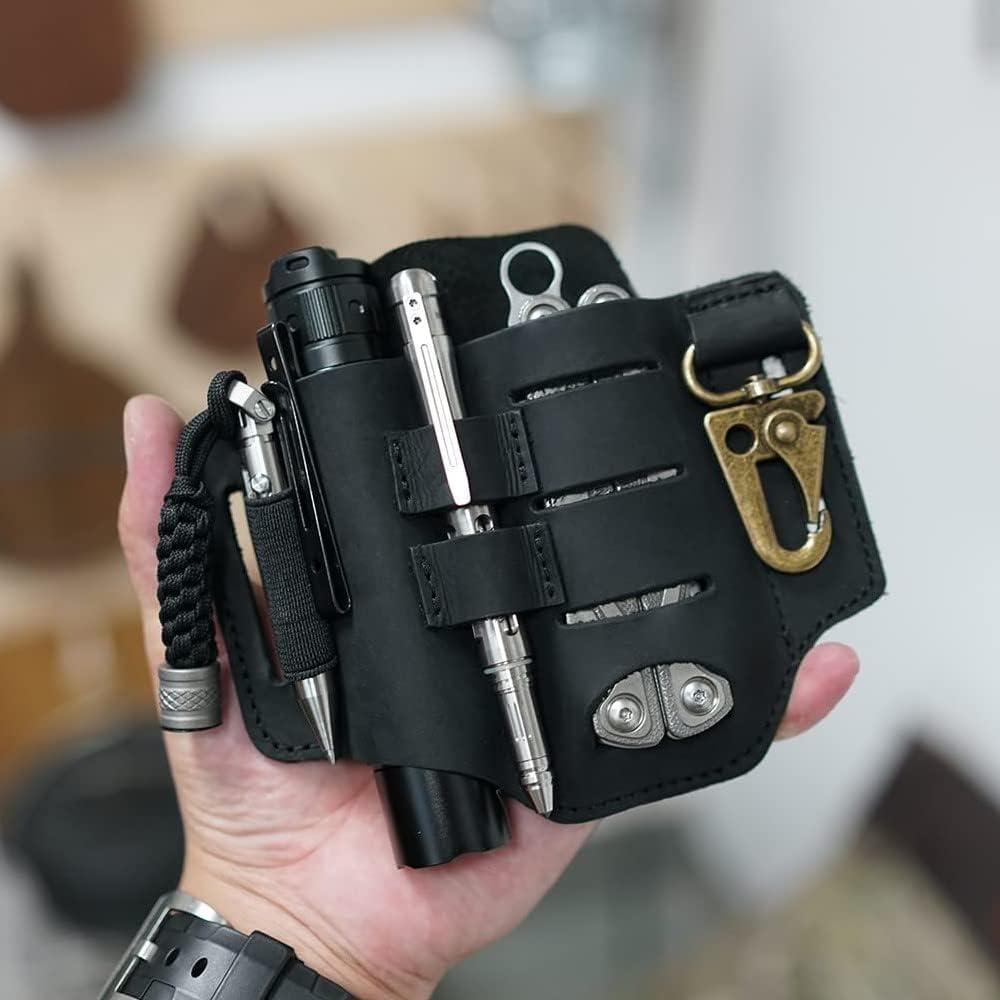 Funda de Cuero VIPERADE PJ16 para Cinturón EDC 5 en 1