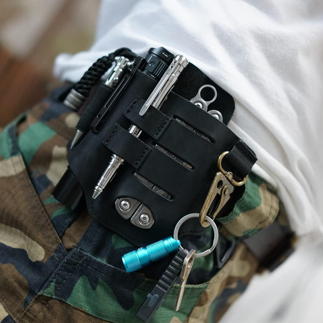 Funda de Cuero VIPERADE PJ16 para Cinturón EDC 5 en 1