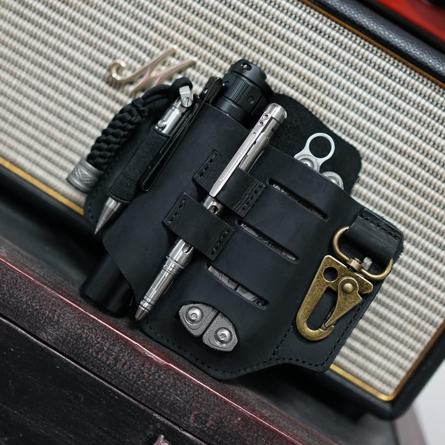 Funda de Cuero VIPERADE PJ16 para Cinturón EDC 5 en 1