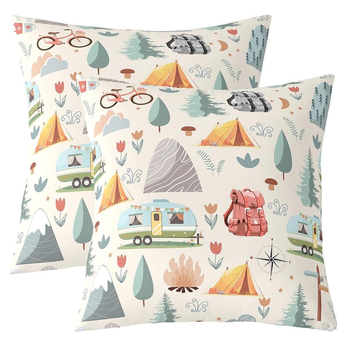 Erosebridal Fundas de Cojín Cuadradas 40.64 cm Set de 2