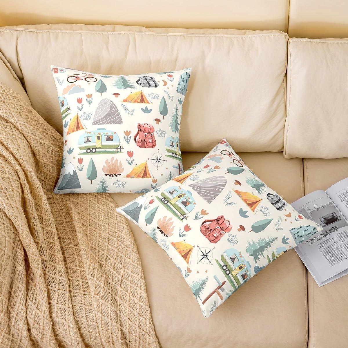 Erosebridal Fundas de Cojín Cuadradas 40.64 cm Set de 2