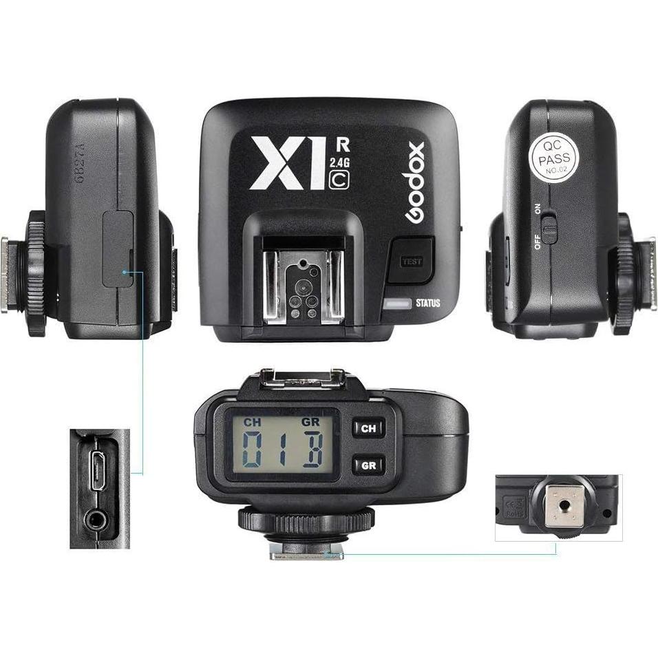 Receptor de Flash Inalámbrico Godox X1R-C para Canon