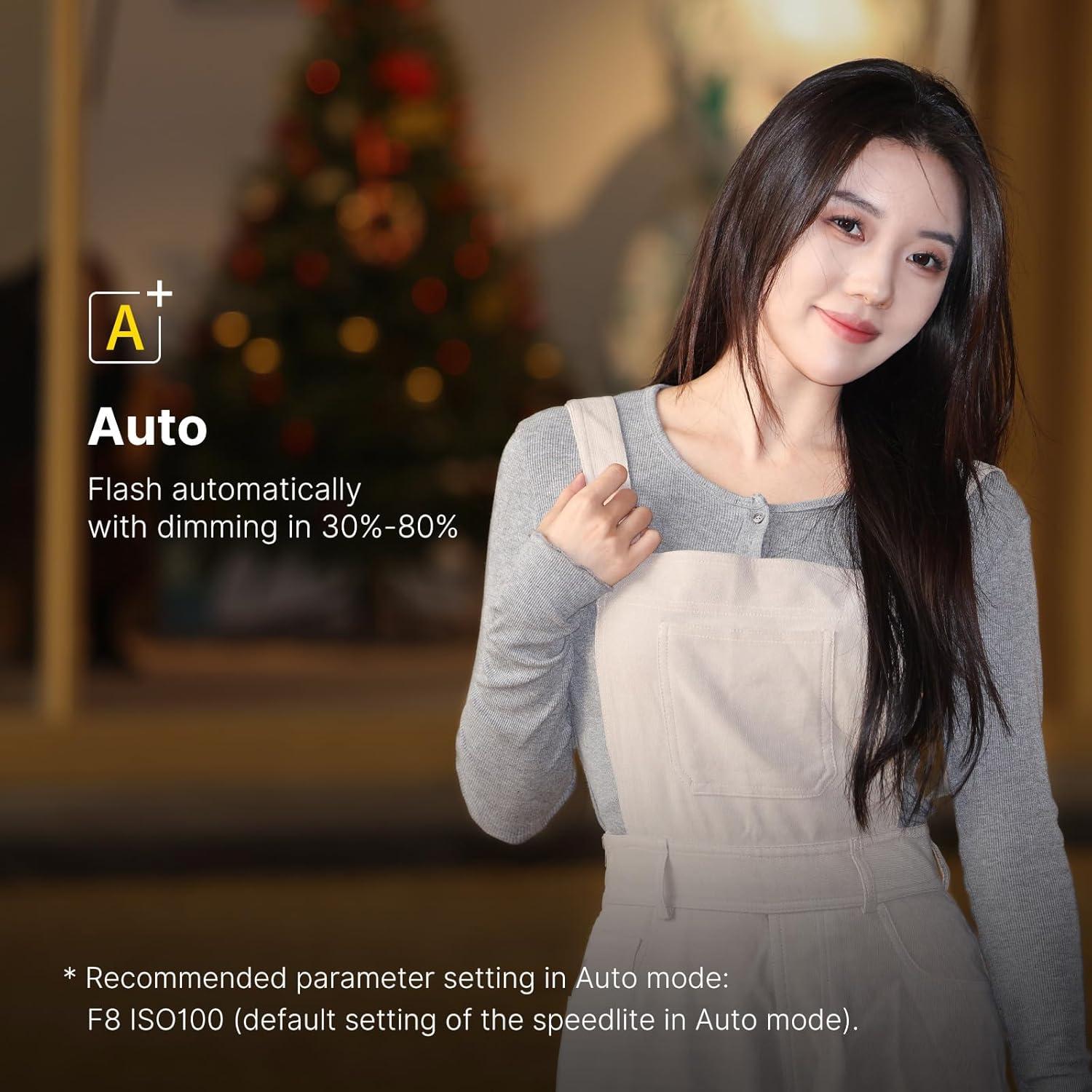 Flash Ulanzi LM20 Speedlite GN12 CCT 5600K para cámaras