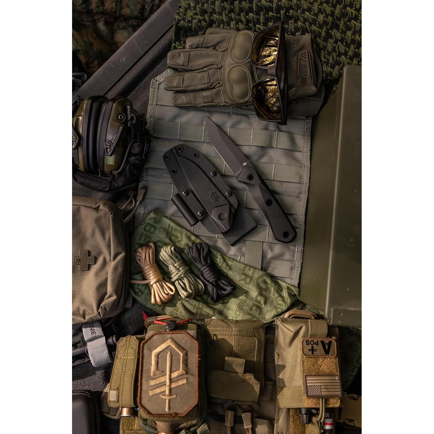 Cuchillo Táctico de Supervivencia Gerber Terracraft Negro 23.1 cm