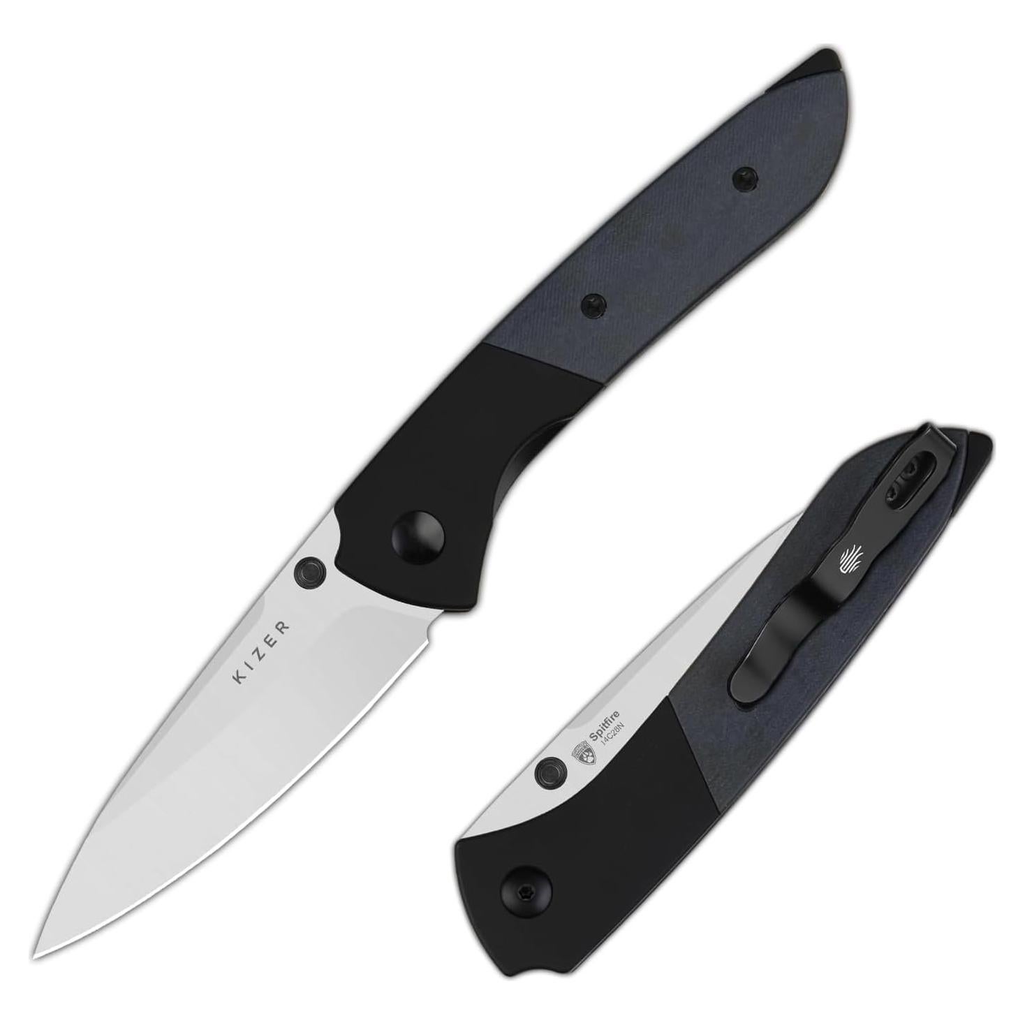 Cuchillo de bolsillo Kizer Spitfire EDC 7.95 cm 14C28N Plegable