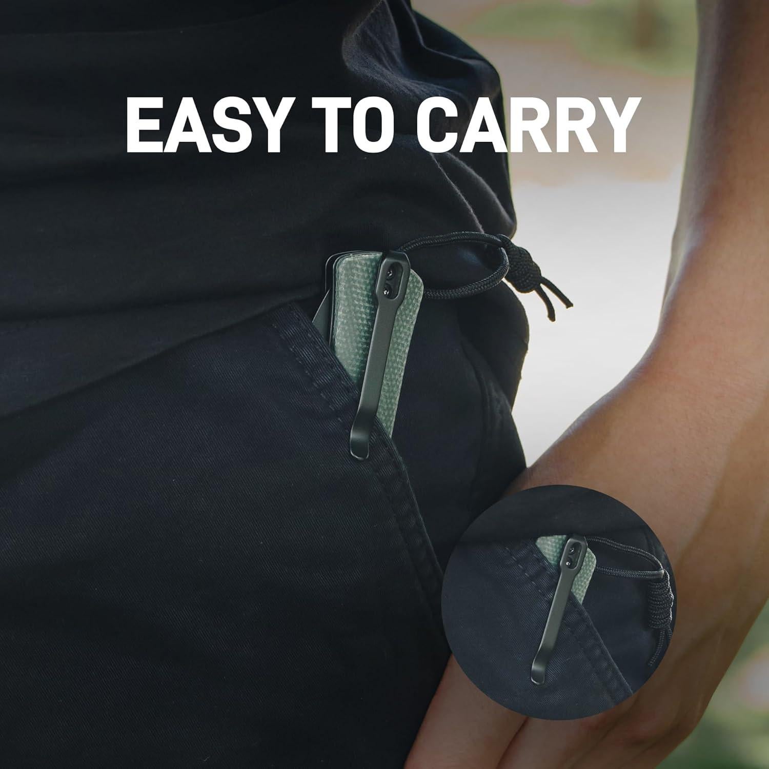 Cuchillo de Bolsillo CJRB Glacier J1961 9cm Acero AR-RPM9 Verde