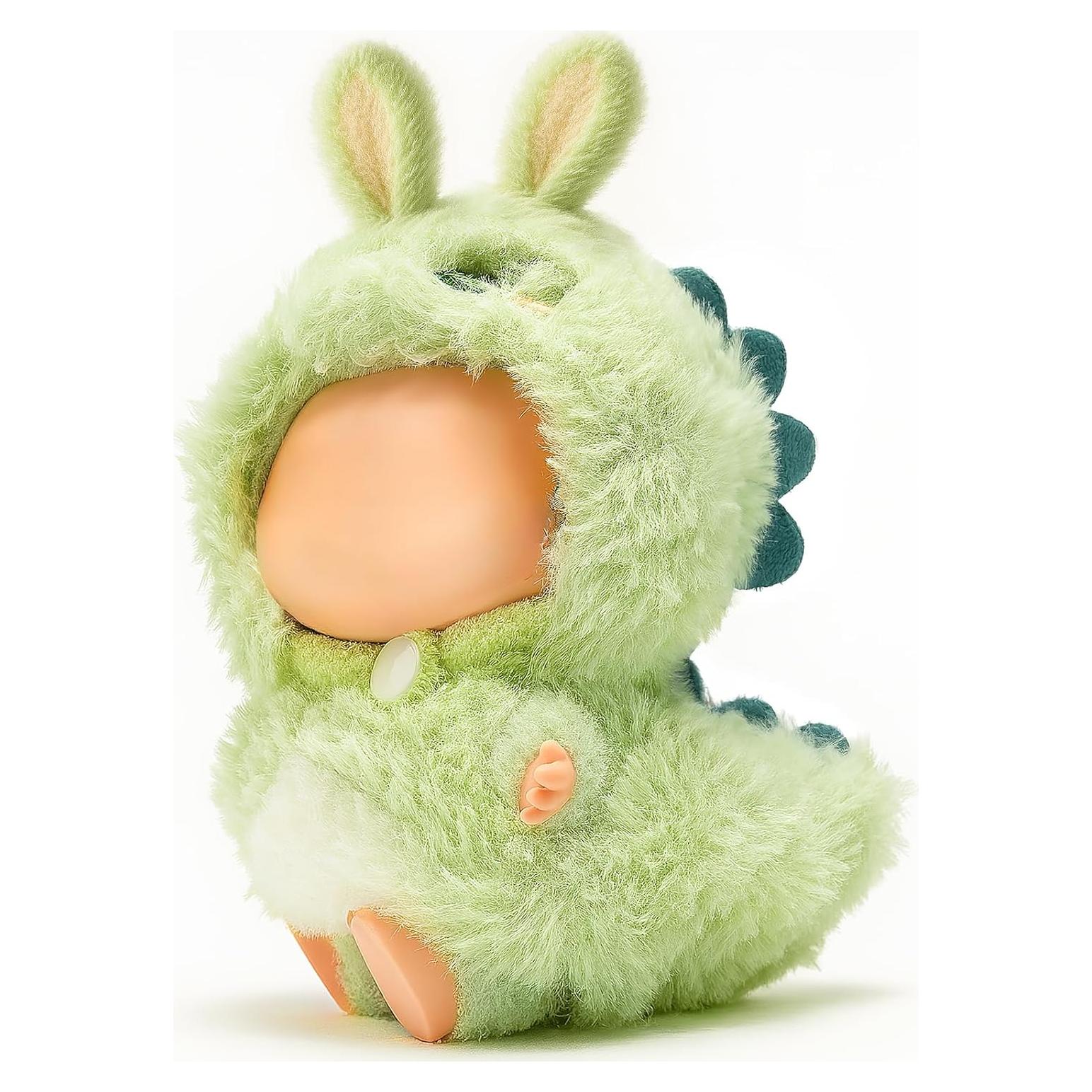 Conjunto de Ropa para Muñecas 17cm Traje Dinosaurio Felpa