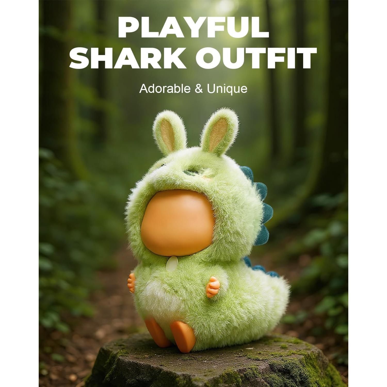 Conjunto de Ropa para Muñecas 17cm Traje Dinosaurio Felpa