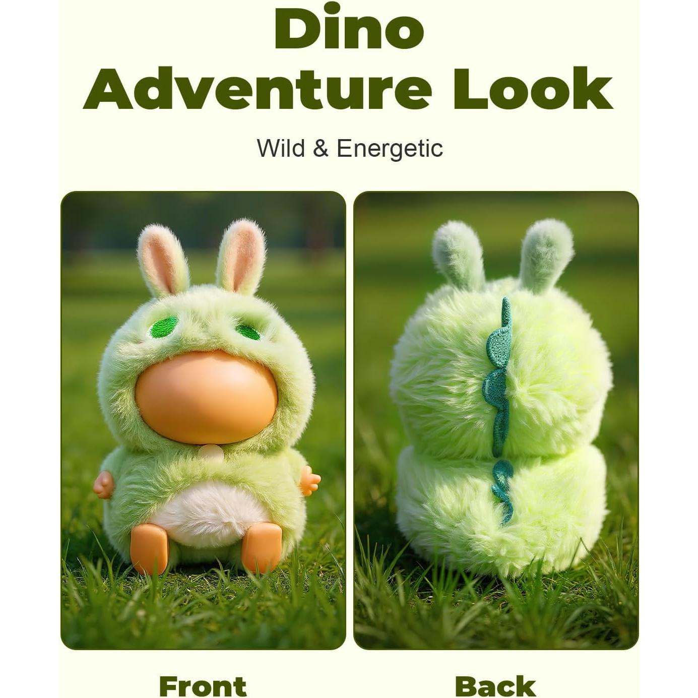 Conjunto de Ropa para Muñecas 17cm Traje Dinosaurio Felpa