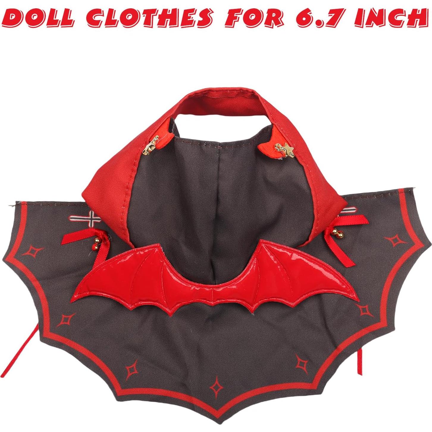 Ropa de Halloween para Muñeca 17cm Ariker Capa Diablo