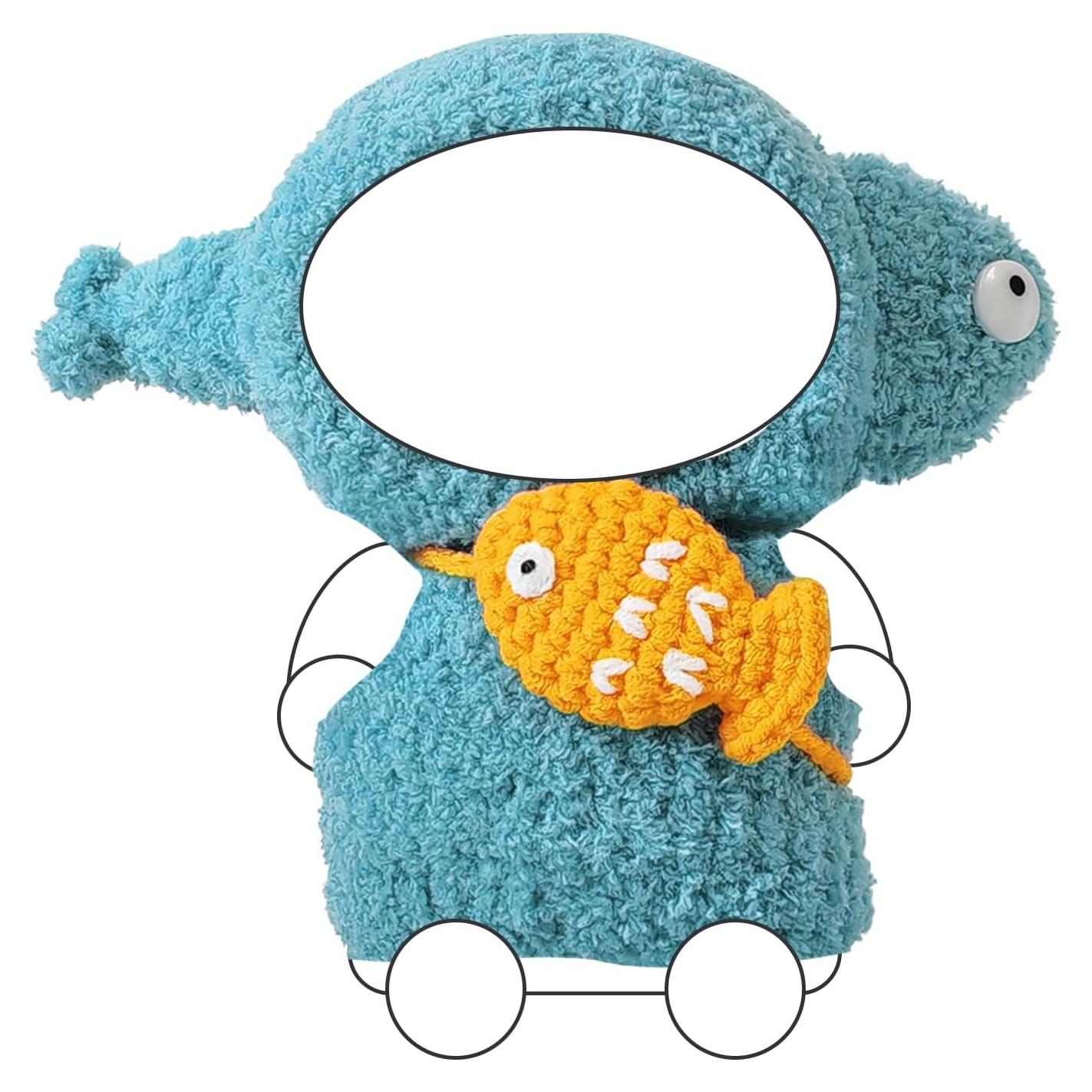 Conjunto de Ropa de Muñeca LBB - Pescado Azul Hecho a Mano